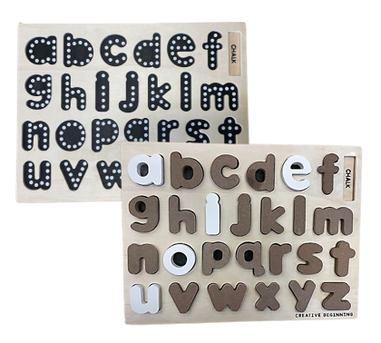 LOWERCASE ALPHABET - CHALKBOARD BASE - LOWERCASE ALPHABET - CHALKBOARD BASE WITH TRACERS