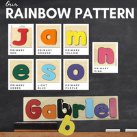 Thumbnail for CUSTOMIZED CHALKBOARD NAME PUZZLE- SEPARATE PIECES- SOUND IMAGES