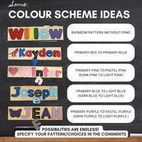 Thumbnail for CUSTOMIZED CHALKBOARD NAME PUZZLE- SEPARATE PIECES- SOUND IMAGES