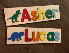 Load image into Gallery viewer, CUSTOMIZED CHALKBOARD NAME PUZZLE WITH IMAGE

