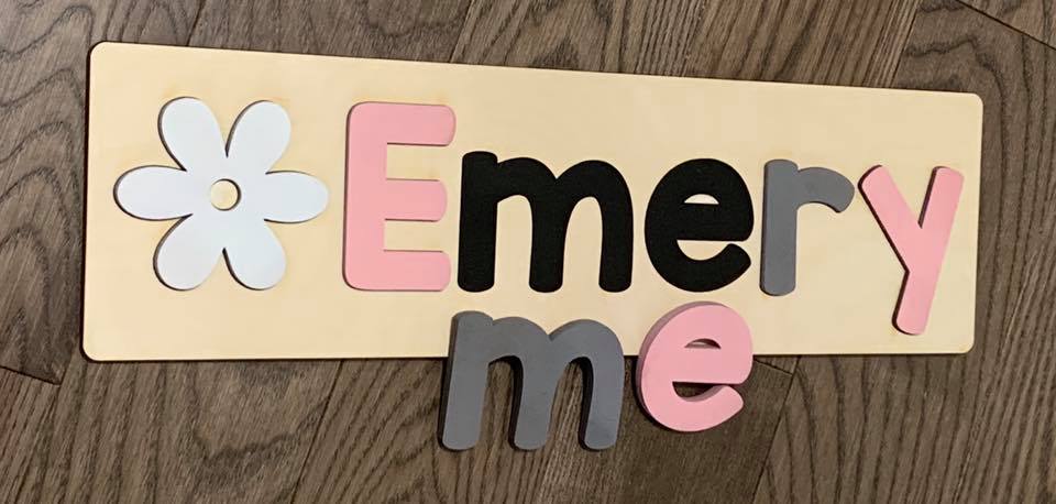 CUSTOMIZED CHALKBOARD - CUSTOMIZED CHALKBOARD NAME PUZZLE WITH IMAGE