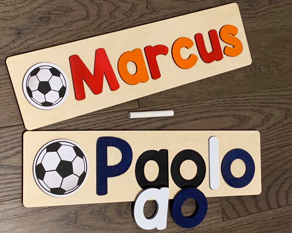 CUSTOMIZED CHALKBOARD - CUSTOMIZED CHALKBOARD NAME PUZZLE WITH IMAGE