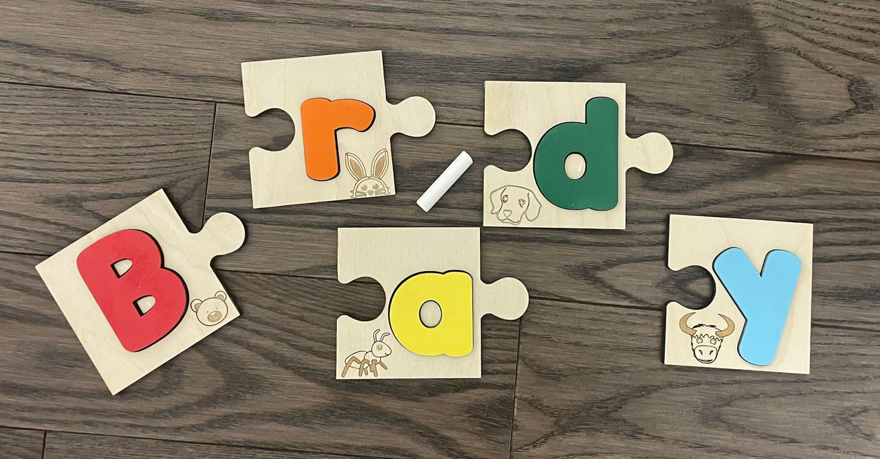 PUZZLE- SEPARATE PIECES- SOUND IMAGES - CUSTOMIZED CHALKBOARD NAME PUZZLE- SEPARATE PIECES- SOUND IMAGES