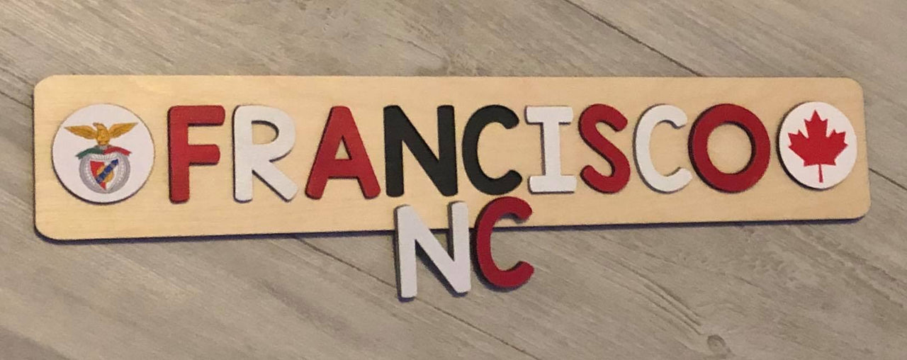 CUSTOMIZED CHALKBOARD - CUSTOMIZED CHALKBOARD NAME PUZZLE WITH IMAGE