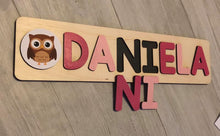 Load image into Gallery viewer, CUSTOMIZED CHALKBOARD NAME PUZZLE WITH IMAGE
