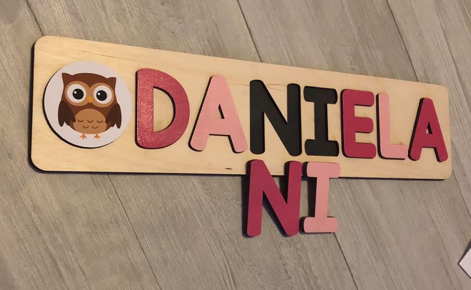 CUSTOMIZED CHALKBOARD - CUSTOMIZED CHALKBOARD NAME PUZZLE WITH IMAGE