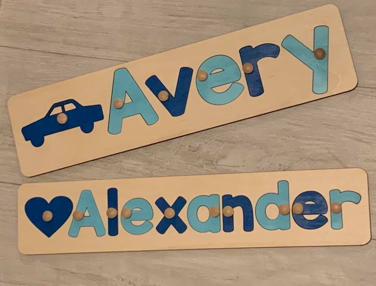 CUSTOMIZED CHALKBOARD - CUSTOMIZED CHALKBOARD NAME PUZZLE WITH IMAGE