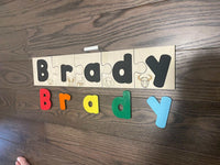 Thumbnail for PUZZLE- SEPARATE PIECES- SOUND IMAGES - CUSTOMIZED CHALKBOARD NAME PUZZLE- SEPARATE PIECES- SOUND IMAGES