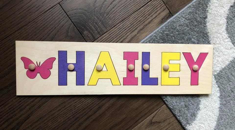 CUSTOMIZED CHALKBOARD - CUSTOMIZED CHALKBOARD NAME PUZZLE WITH IMAGE COMBO
