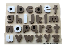 Load image into Gallery viewer, LOWERCASE ALPHABET - CHALKBOARD BASE WITH TRACERS
